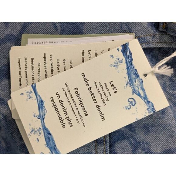 NWT H&M The Water Saving Collection 90's Mini Skirt - Picture 4 of 10